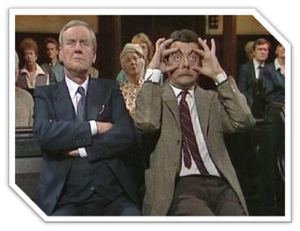 Mr. Bean illustreerd mooi hoe moeilijk de gelovigen het hebben in deze tijd om wakker te blijven!